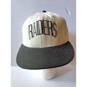Vintage Los Angeles Raiders Hat White Fitted Cap